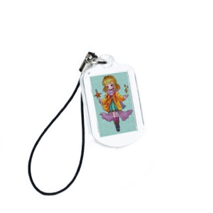 Брелок с фото 13х20 мм "Чиби"