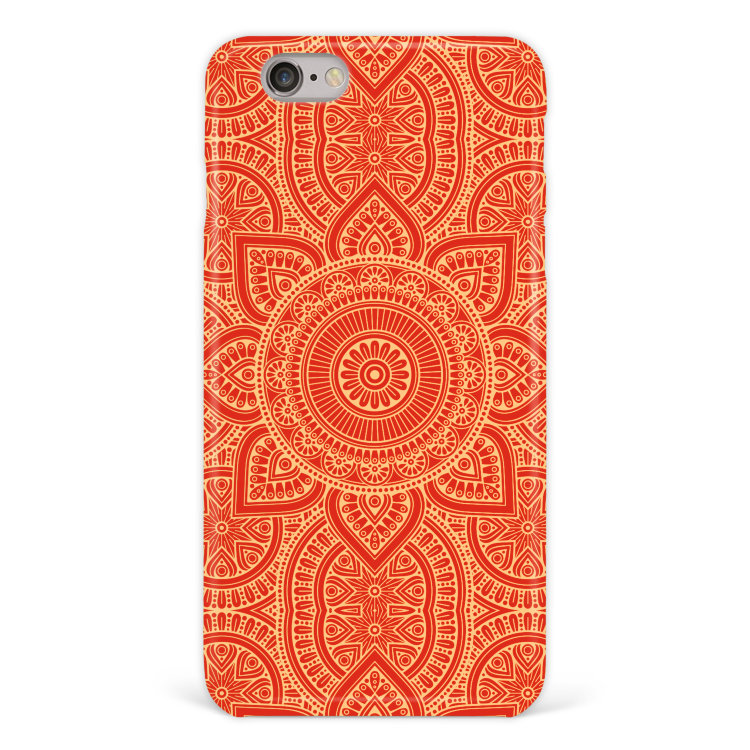 Case for iPhone 7 &quot;Mandala&quot; orange №83 