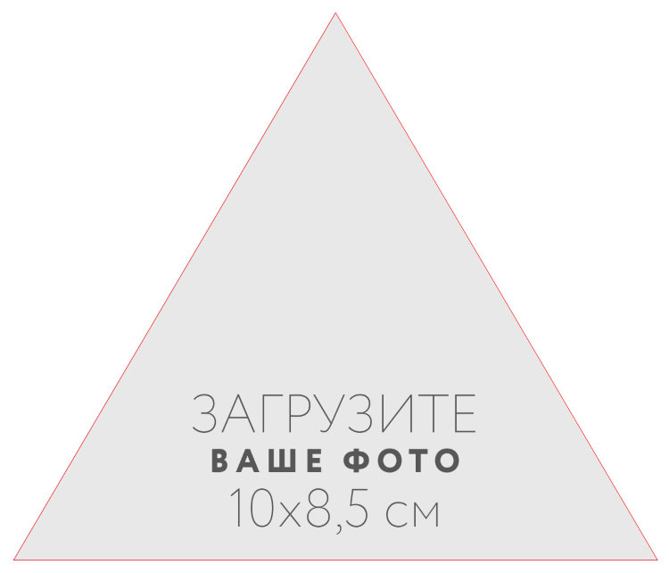 Наклейка треугольная 10x8,5 см №1 