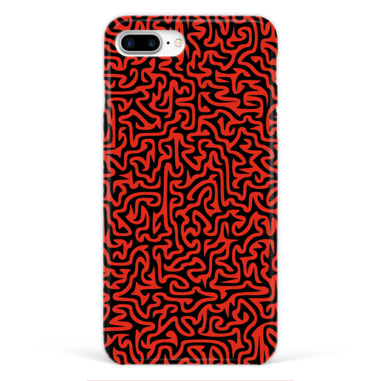Case for iPhone 7 plus &quot;Labyrinth&quot; Red №87 