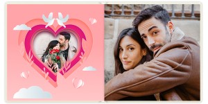 Фотокнига С днём Святого Валентина 10x10 см