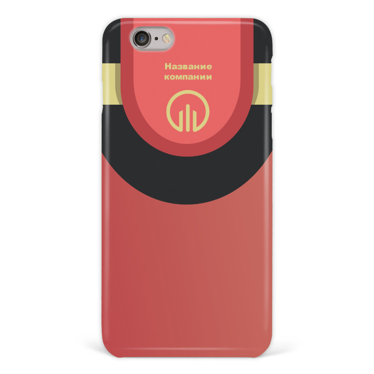 Чехол для iPhone 7 &quot;Красный&quot; с логотипом №95 