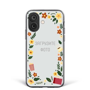 Чехол для iPhone 16 "Цветочная рамка " №39