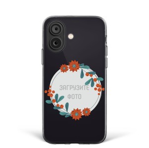 Чехол для iPhone 16 "Цветочная рамка" №40