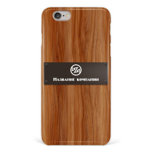 Чехол для iPhone 7 "Деревянный" с логотипом №98