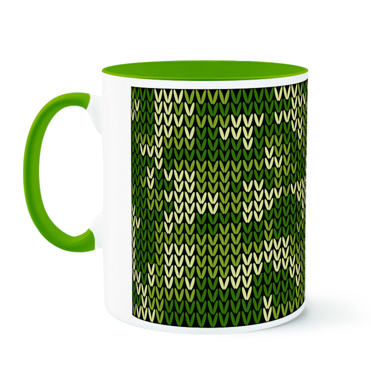 Mug &quot;Crocheted camouflage&quot; №178 