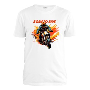 Футболка мужская "Рожденный ездить верхом"
