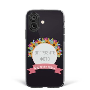 Чехол для iPhone 16 "Цветочная рамка" №45