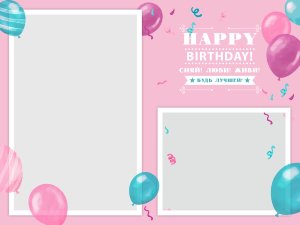 Фотопланшет Happy birthday №9