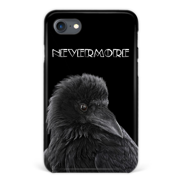 Case for iPhone 7 with an inscription &quot;Raven&quot; №19 
