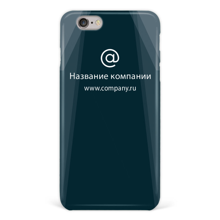 Чехол для iPhone 6 с логотипом &quot;Чёрный&quot; №100 