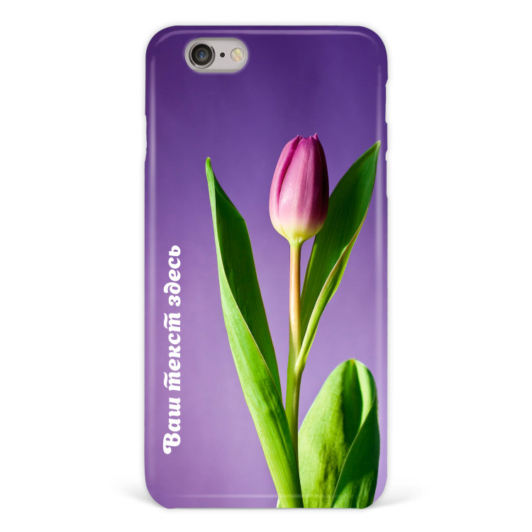 Чехол для iPhone 7 &quot;Тюльпан&quot; фиолетовый №103 