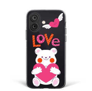 Чехол для iPhone 16 "Влюбленный Мишка" №48