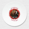 Plate "Romance" with a text and a photo №30
