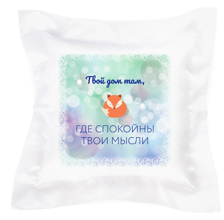 Photo on a  pillow with stitching 40x40 sm №21 