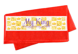 Полотенце с фото "My king" №1