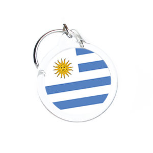 Брелок с флагом Уругвая D31 мм №6