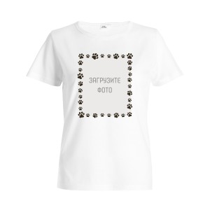 Футболка женская с фото "Лапки" 