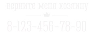 Адресник для собаки глянцевый 50х28 мм №4