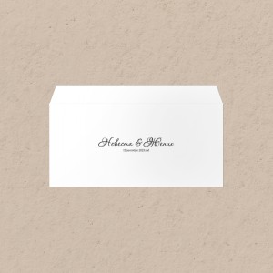 Свадебный конверт Е65 (210х110мм) "Розовый туман"