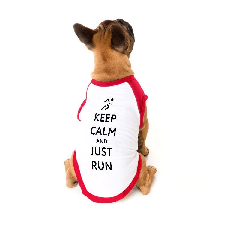 Футболка для собаки M №1 &quot;Keep calm and just run&quot; 