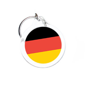 Брелок с флагом Германии D31 мм №11