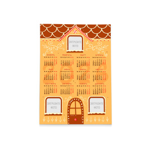 Календарь плакат А3 "Имбирное печенье"