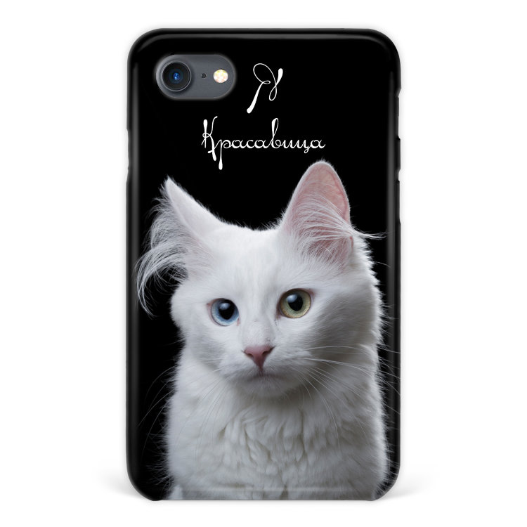 Case for iPhone 7 with an inscription &quot;Cat&quot; №22 