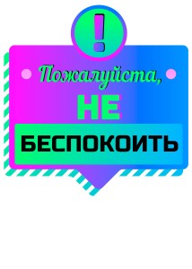 Футболка мужская "Пожалуйста, не беспокоить!"
