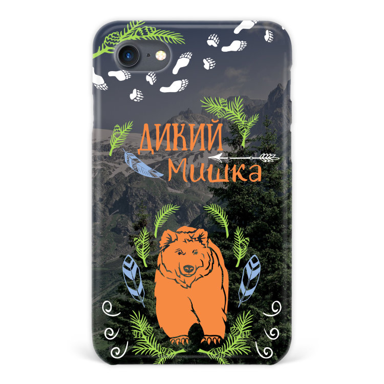 Case for iPhone 7 &quot;Wild bear&quot; №24 