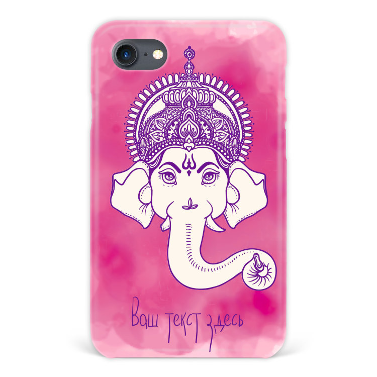 Case for iPhone 7 with a text &quot;Elefant&quot; №26 