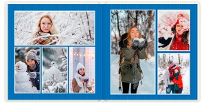 Фотокнига Веселые снеговики 30x30 см