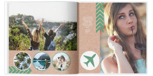 Полиграфическая фотокнига Kraft Travel 30x30