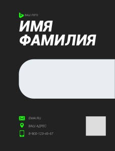 Бейдж с полиграфической вставкой 90х120мм №7