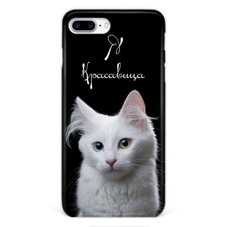 Case for iPhone 7 plus &quot;Cat&quot; Black №22 