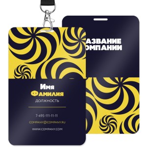 Пластиковые бейджи с УФ-печатью 9x14cм №24