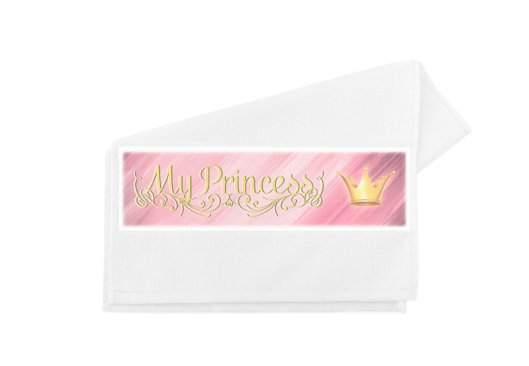 Small towel with a photo &quot;My princess&quot; №23 