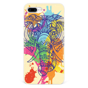 Чехол для iPhone 7 plus "Слон" цветной №31