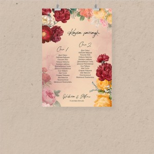 План рассадки А3 "Вечер в саду"