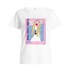 Футболка женская "Журнальная обложка"