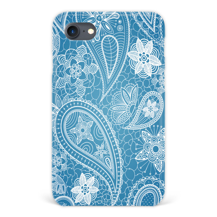 Case for iPhone 7 with pattern &quot;Blue&quot; №44 