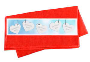 Полотенце "Сердечки" с 5 фото большое №69