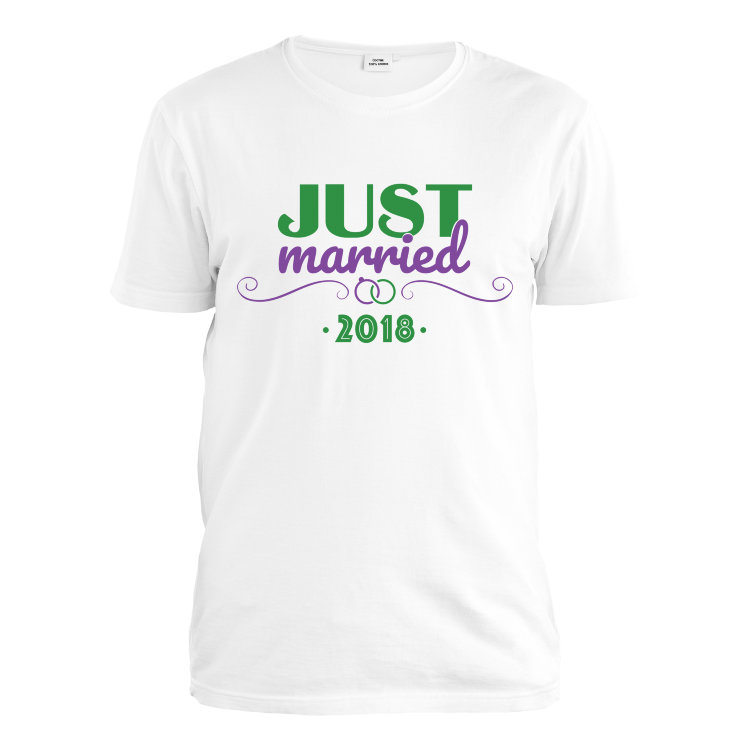Man t-shirt &quot;Just married&quot; 