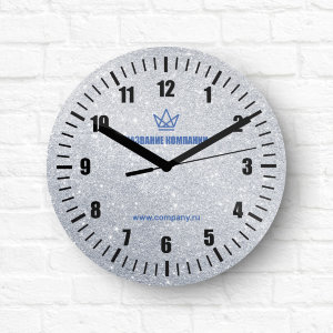 Wall clock with a photo d18 sm №9