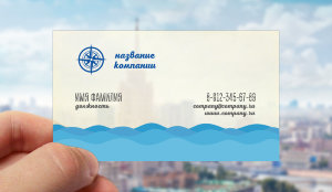 Transparent plastic business card №31