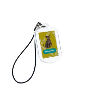 Брелок с фото 13х20 мм "Собачки"