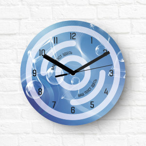Wall clock with a photo d18 sm №14