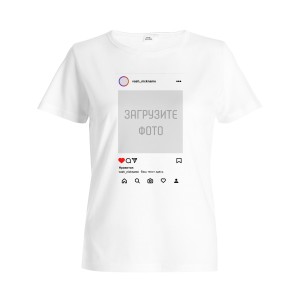 Футболка женская "@Соц_сеть"