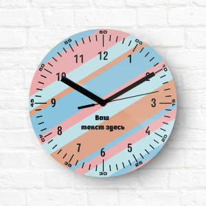 Wall clock with a photo №45