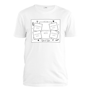 Футболка мужская с фото "Свадебная рамка - парная"